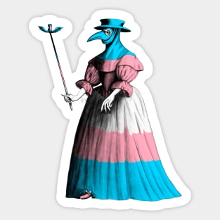 Trans Lady Plague Doctor Sticker